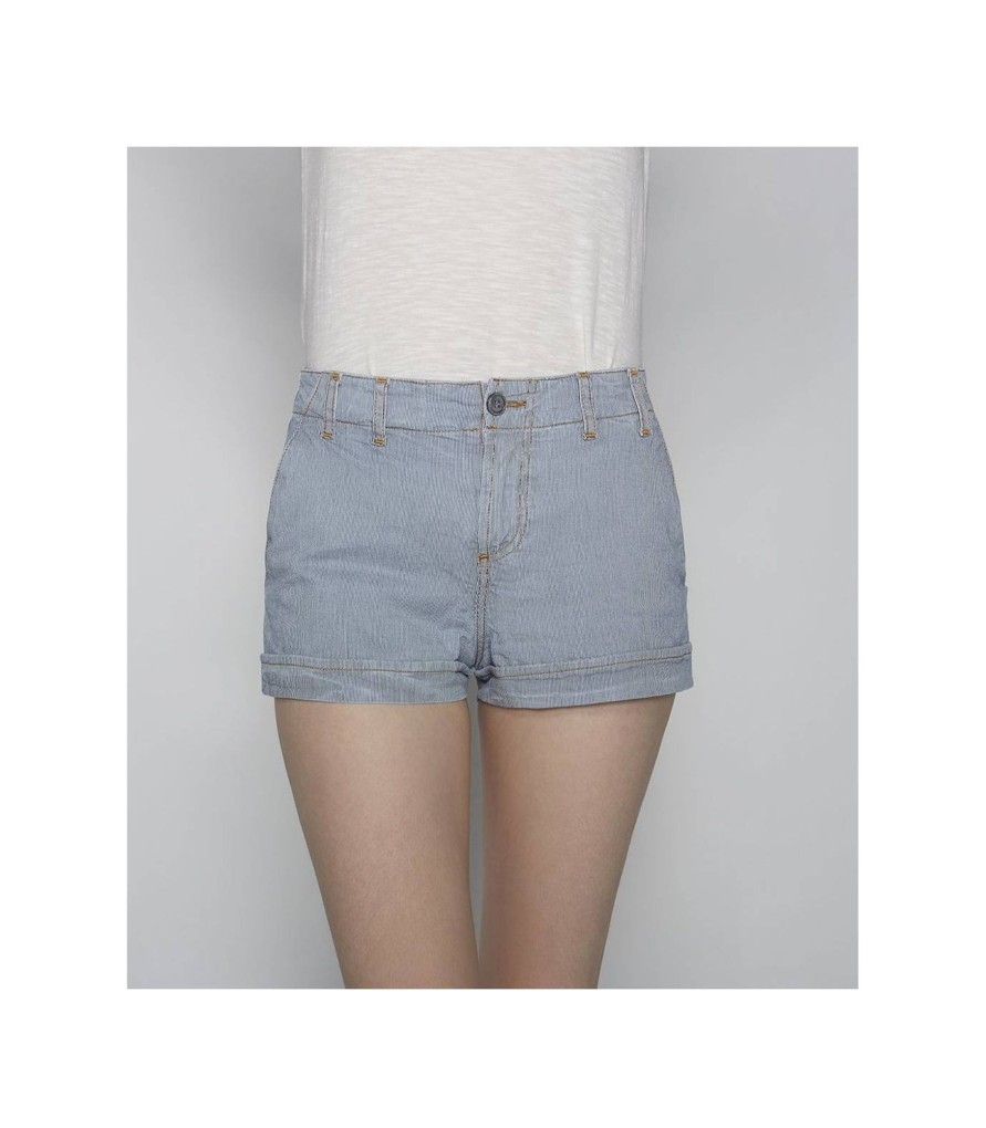 Pantalones Y Shorts | TCN Striped Denim Shorts