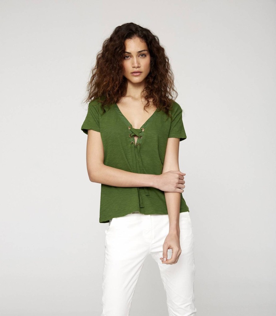 Camisetas Y Tops | TCN Knit Flame V-Neck T-Shirt