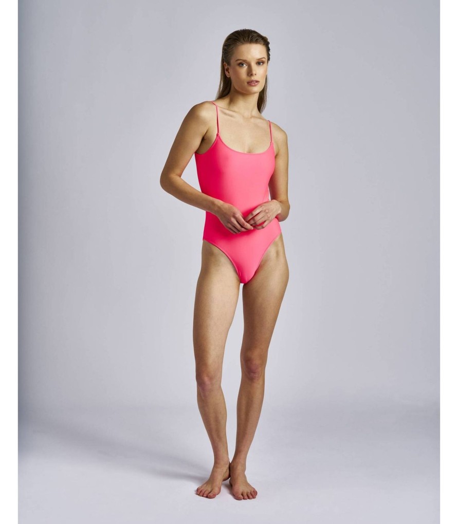 Banadores Y Bikinis | TCN Mallot Nathalie Neon Color Rosa Fluor