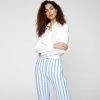 Pantalones Y Shorts | TCN Capri Striped Trousers