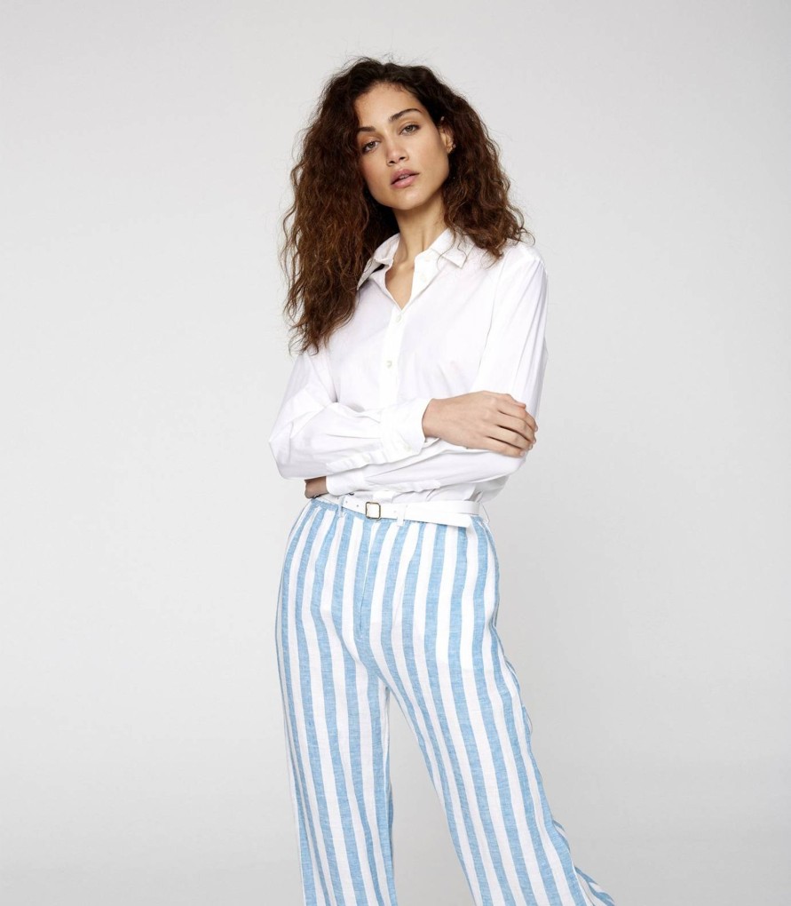 Pantalones Y Shorts | TCN Capri Striped Trousers