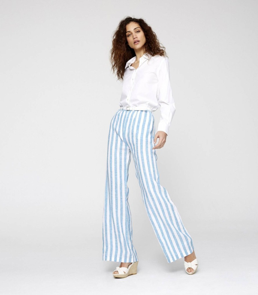 Pantalones Y Shorts | TCN Capri Striped Trousers