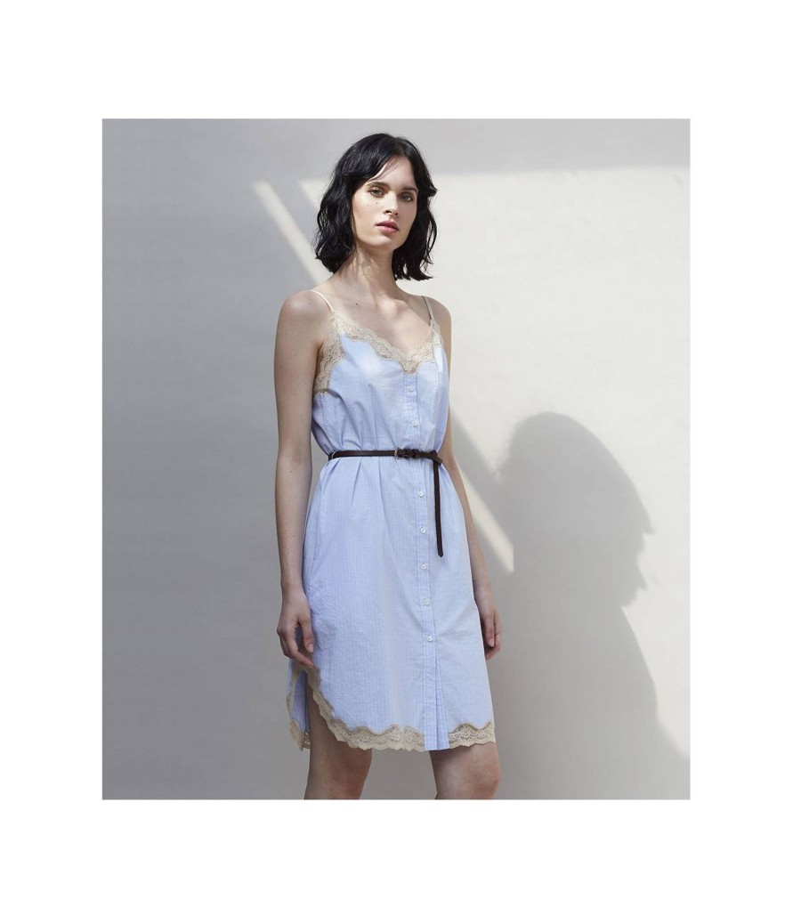 Vestidos Faldas Y Monos | TCN Blue Dress With Belt