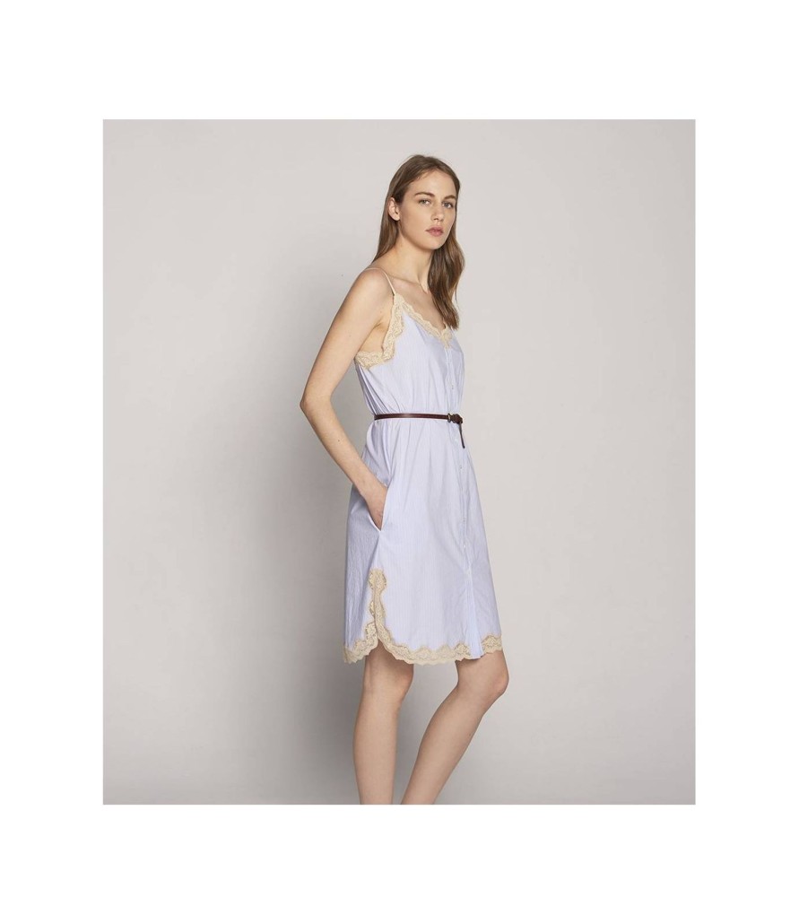 Vestidos Faldas Y Monos | TCN Blue Dress With Belt