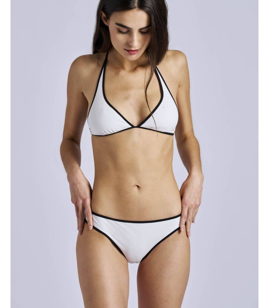 Banadores Y Bikinis | TCN Bikini Large Con Vivos A Contraste Color Blanco