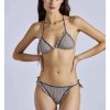 Banadores Y Bikinis | TCN Bikini Cortina Atado Al Cuello Y Braga Lazos Color Gris