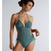 Banadores Y Bikinis | TCN Trikini Cortina Con Braga Lazos Color Verde Agua