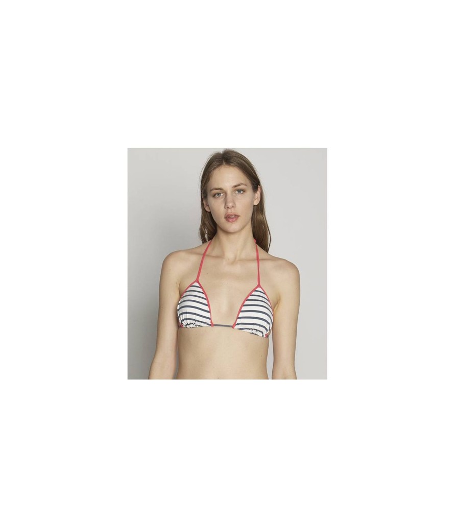 Partes De Arriba | TCN Navy Suplex Padded Triangle Bikini Top