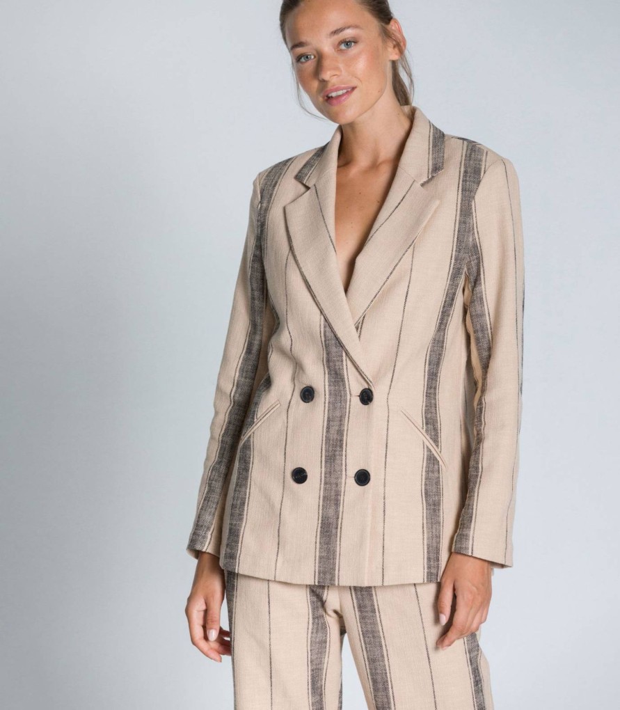 Abrigos Cazadoras Americanas | TCN Stripe Blazer