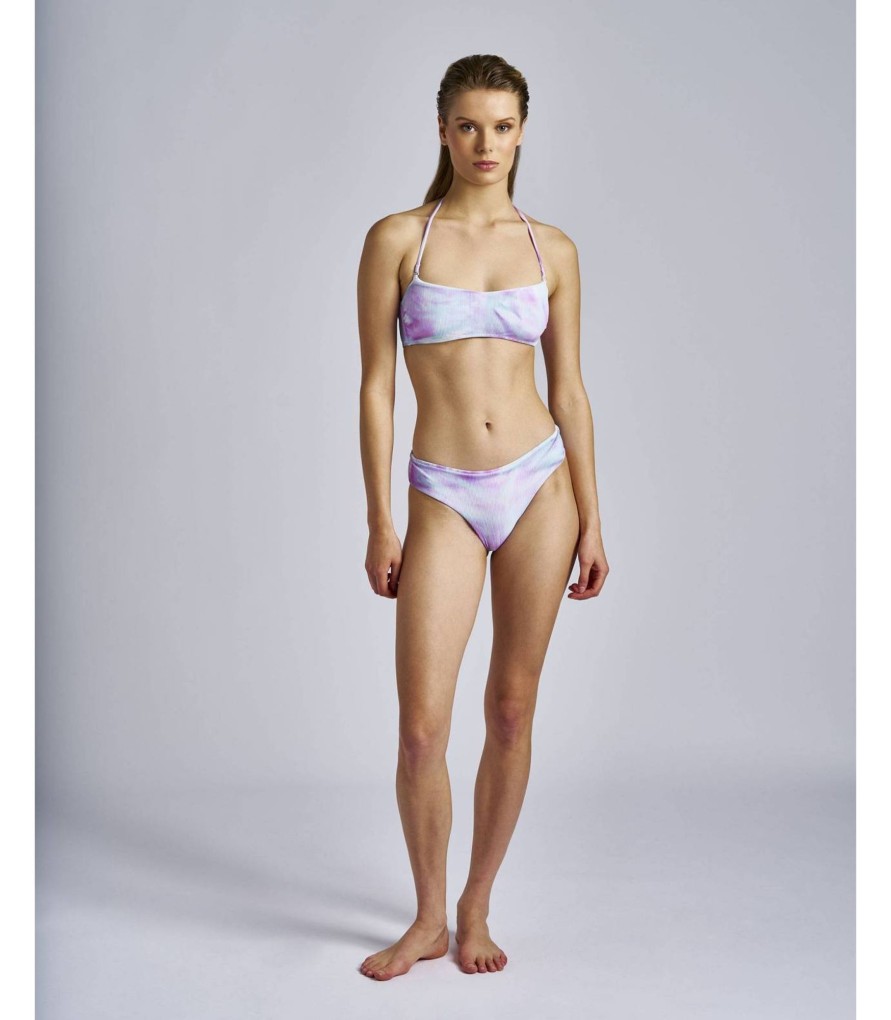 Banadores Y Bikinis | TCN Bikini Bandeau Con Tintura Tye Dye Color Lavanda