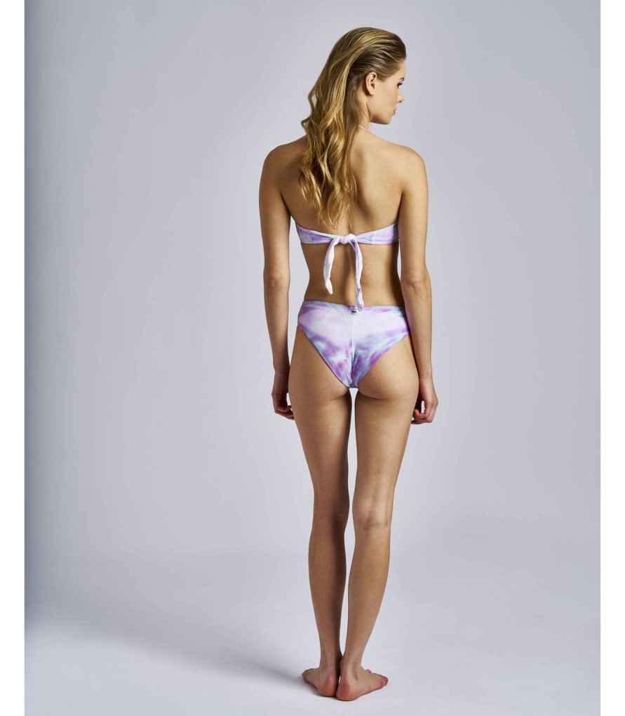 Banadores Y Bikinis | TCN Bikini Bandeau Con Tintura Tye Dye Color Lavanda