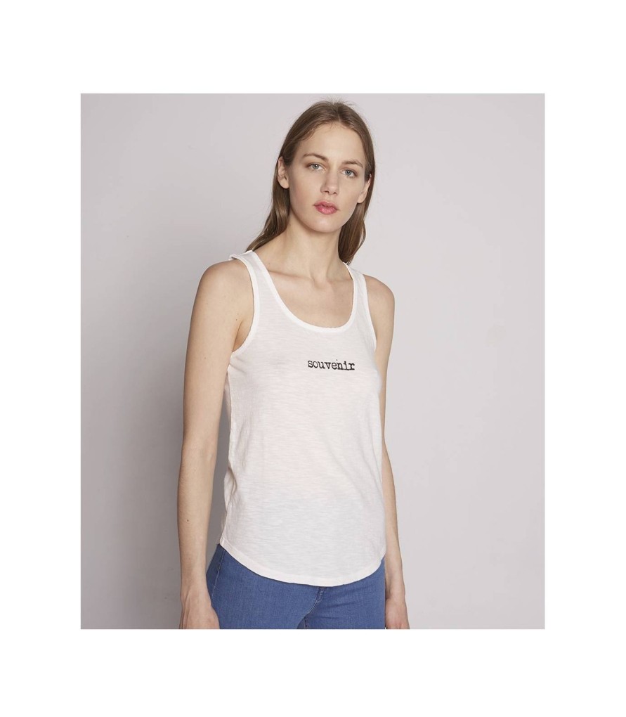 Camisetas Y Tops | TCN Slub Knit Printed Sleeveless T-Shirt