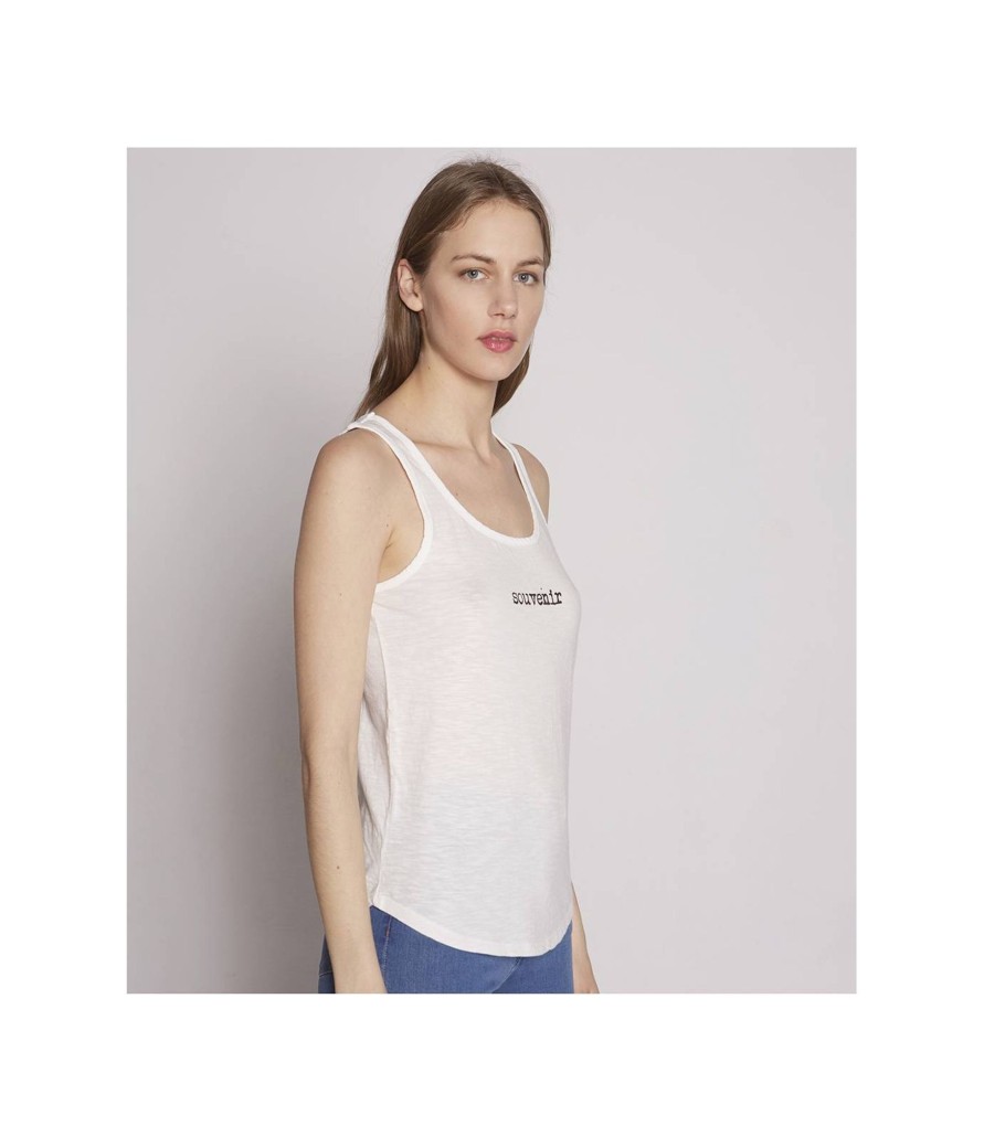 Camisetas Y Tops | TCN Slub Knit Printed Sleeveless T-Shirt