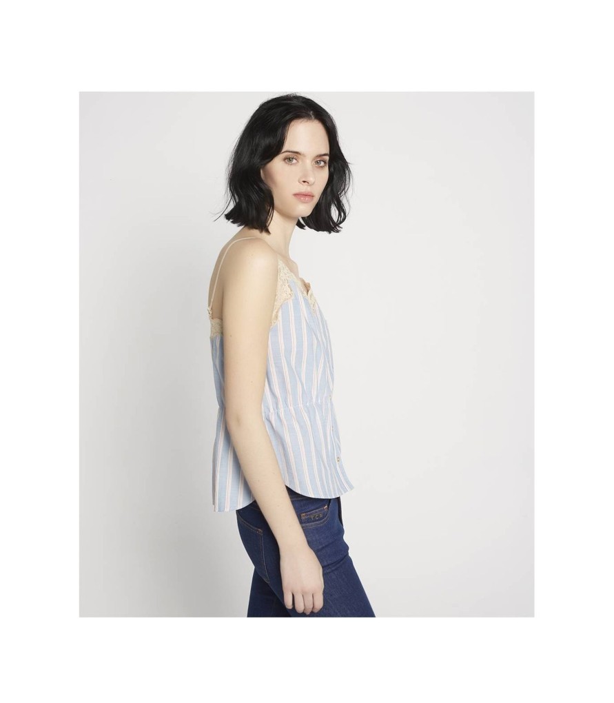 Camisetas Y Tops | TCN Red Striped Top